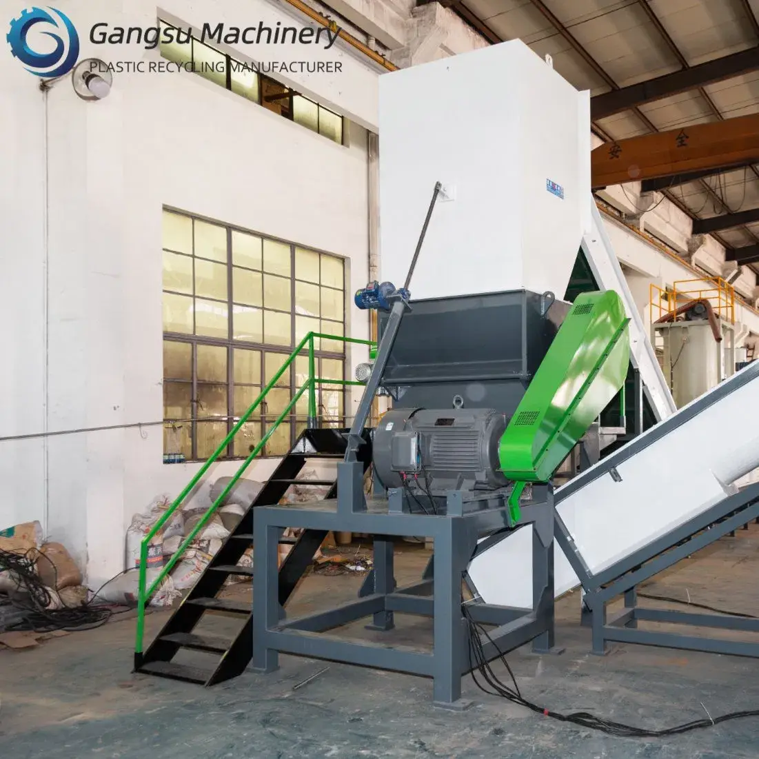 Máy tự động tái chế vật liệu cứng nhựa PP PE