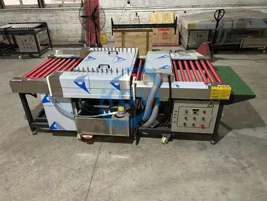 Máy rửa kính tự động ngang: Giải pháp chuyên nghiệp cho việc làm sạch và làm khô kính phẳng
