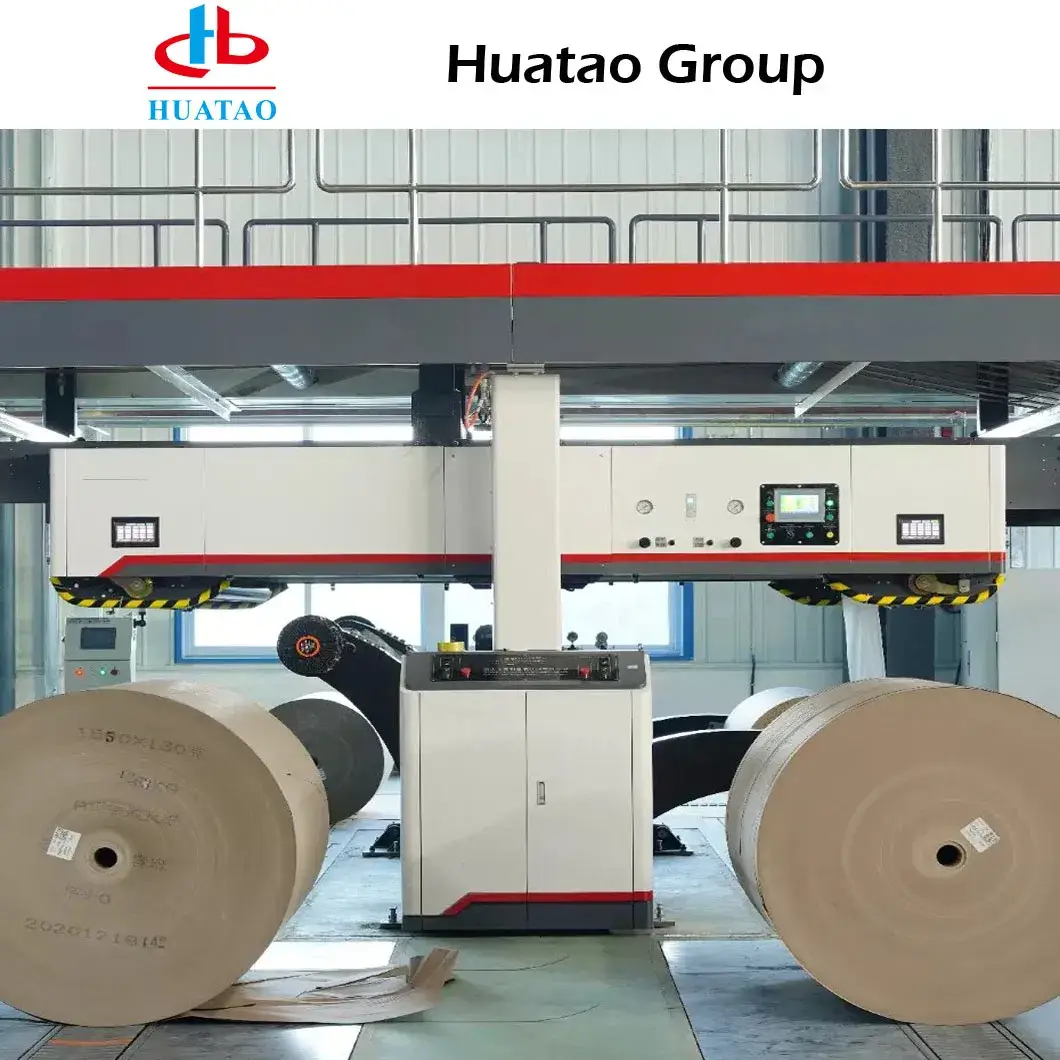 Máy ghép giấy corrugator tự động New Huatao - Sản phẩm hỗ trợ sản xuất giấy chất lượng, chiều rộng làm việc 1800mm
