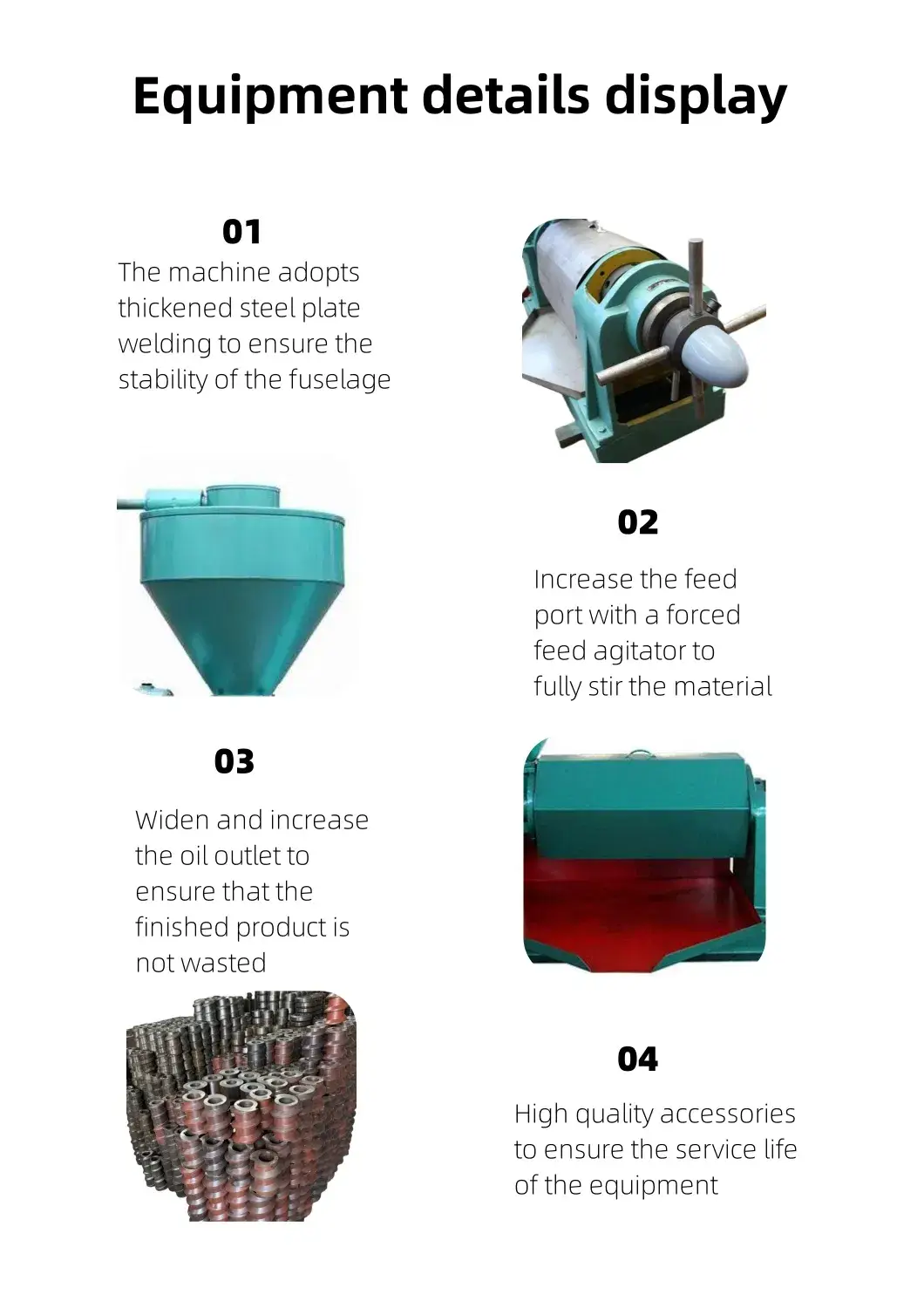 Máy ép dầu tự động cho hạt thực vật, đậu nành - Máy ép dầu lạnh hiệu suất cao hình ảnh 17-description