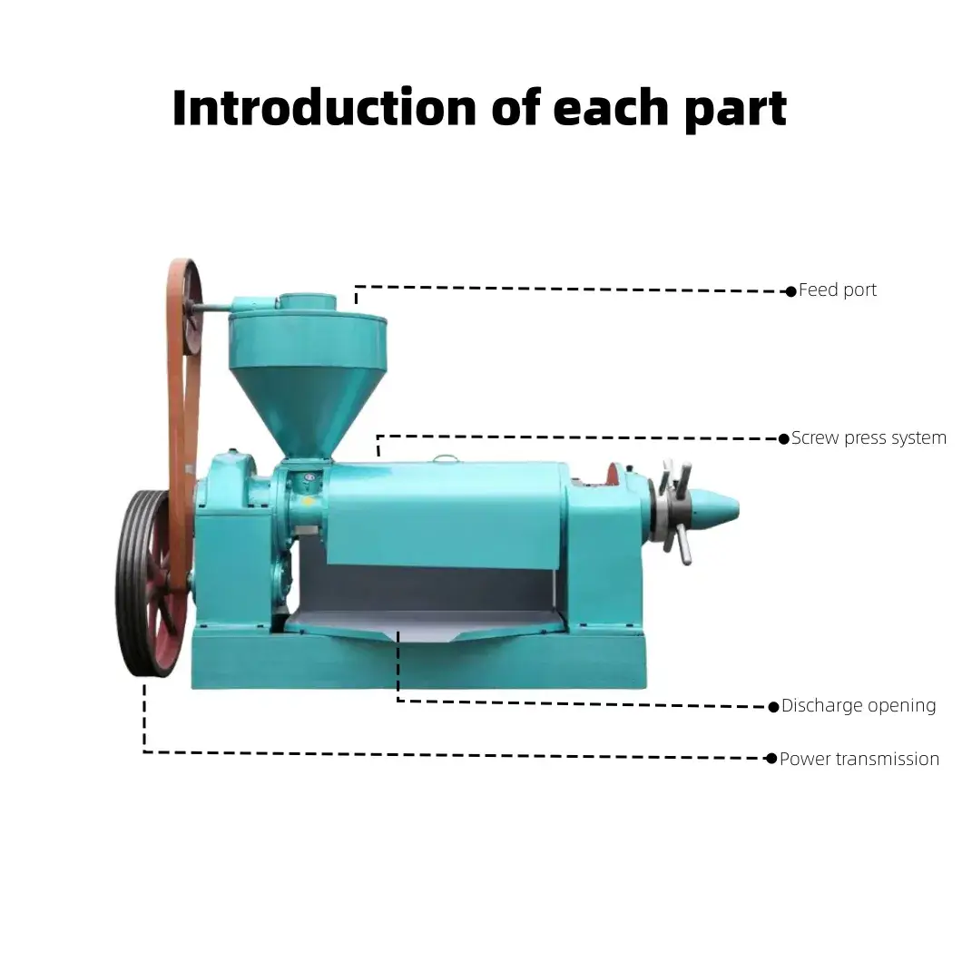 Máy ép dầu tự động cho hạt thực vật, đậu nành - Máy ép dầu lạnh hiệu suất cao hình ảnh 18-description