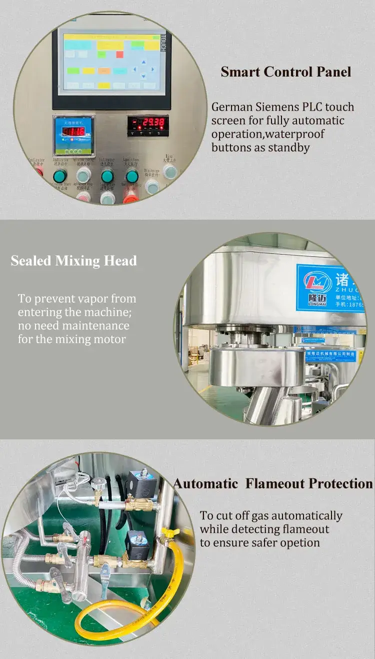Máy khuấy hành tinh tự động cho nồi nấu sốt ớt cà ri bằng gas tự nhiên và điện hình ảnh 19-description