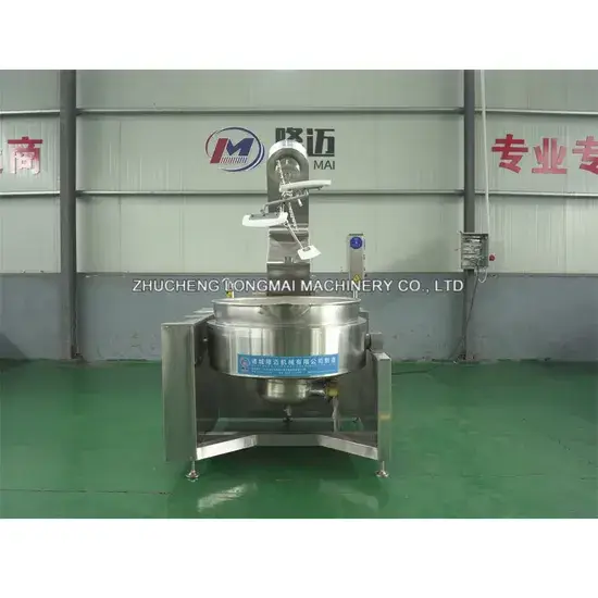 Máy khuấy hành tinh tự động cho nồi nấu sốt ớt cà ri bằng gas tự nhiên và điện