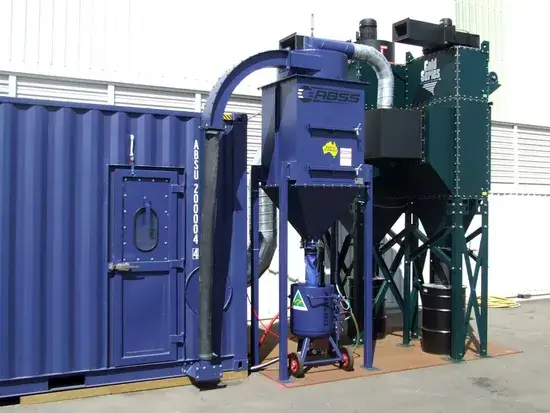 Phòng phun cát tự động tái chế từ nhà sản xuất Trung Quốc với công nghệ thu hồi cơ khí