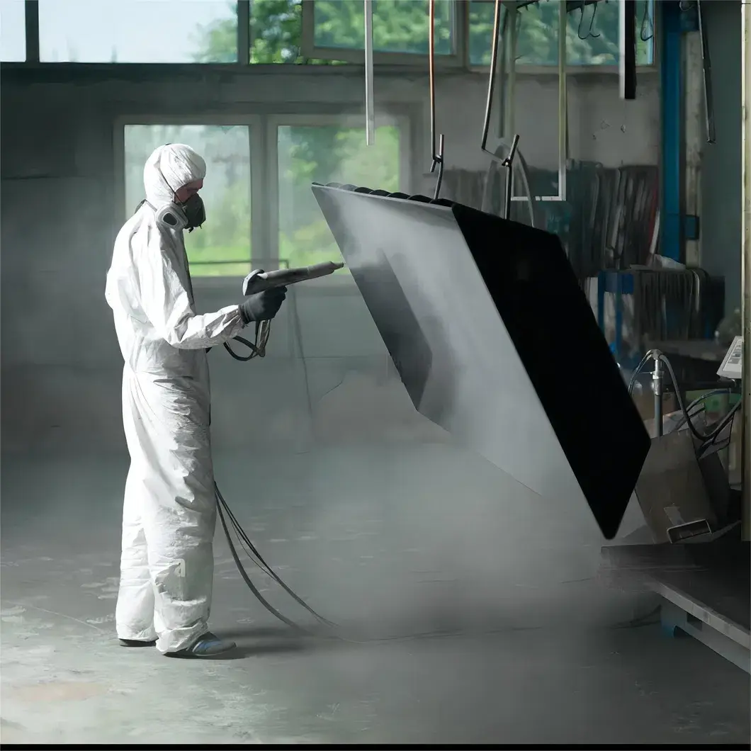 Phòng phun cát tự động tái chế từ nhà sản xuất Trung Quốc với công nghệ thu hồi cơ khí hình ảnh 12-description