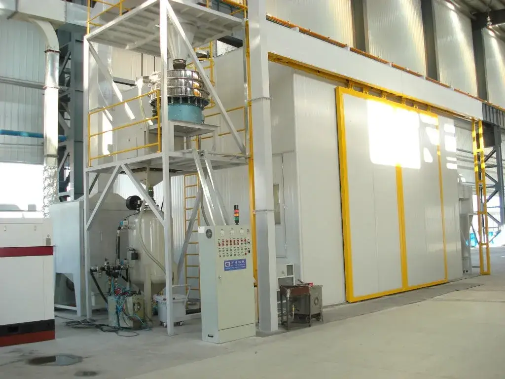 Phòng phun cát tự động tái chế từ nhà sản xuất Trung Quốc với công nghệ thu hồi cơ khí