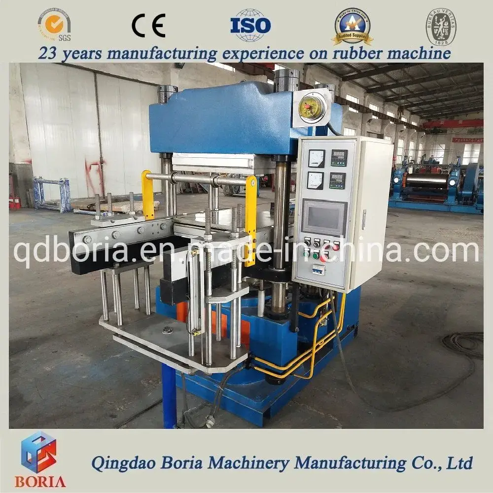 Máy ép cao su tự động với hệ thống PLC cho dây chuyền sản xuất miếng vá cao su nóng từ cao su SBR