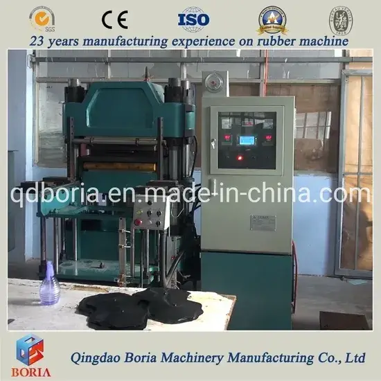 Máy ép cao su tự động với hệ thống PLC cho dây chuyền sản xuất miếng vá cao su nóng từ cao su SBR