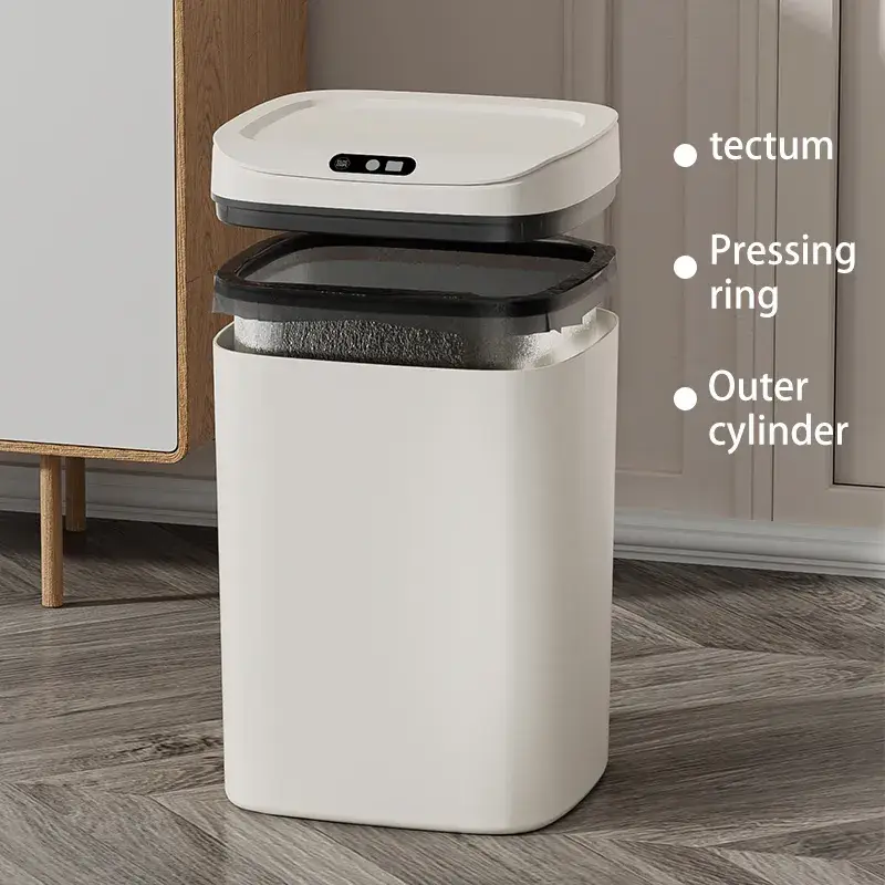 Thùng rác tự động không chạm cảm biến hồng ngoại cho vệ sinh phòng tắm hình ảnh 24-description