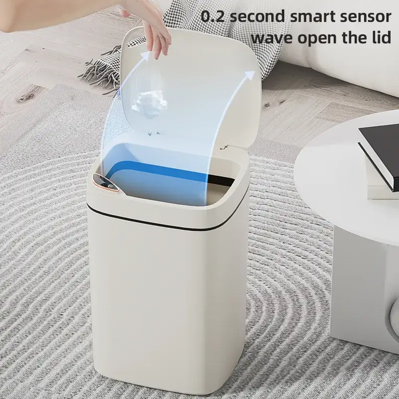 Thùng rác tự động không chạm cảm biến hồng ngoại cho vệ sinh phòng tắm