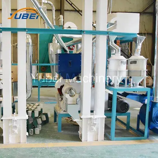 Máy xay bột ngô tự động quy mô nhỏ với công suất 5 Tấn hàng ngày