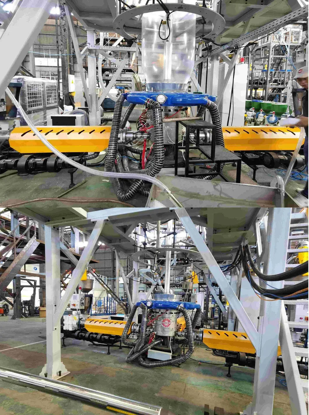 Dây chuyền tự động sản xuất phim bao bì nhựa ép đùn với máy nạp tự động 3 trong ngành công nghiệp sản xuất hình ảnh 17-description