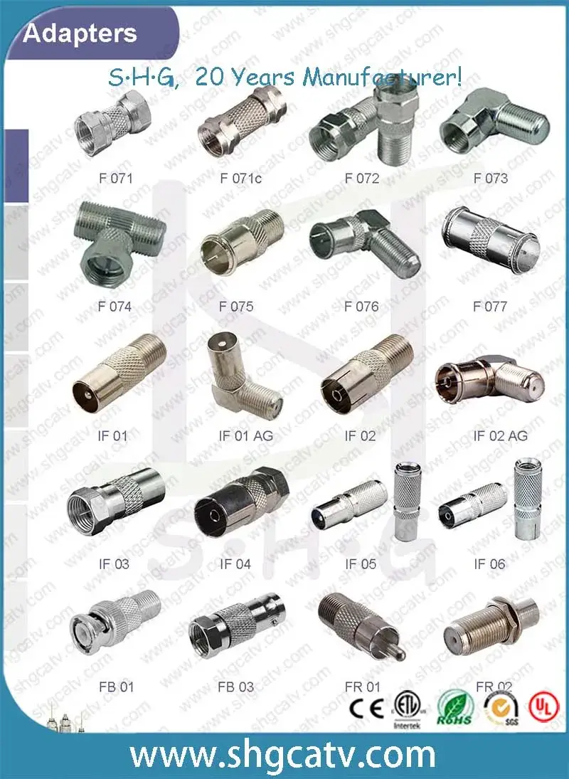 Thiết bị chuyển đổi BNC sang RCA cho dây cáp đồng trục Rg59 RG6 hình ảnh 11-description