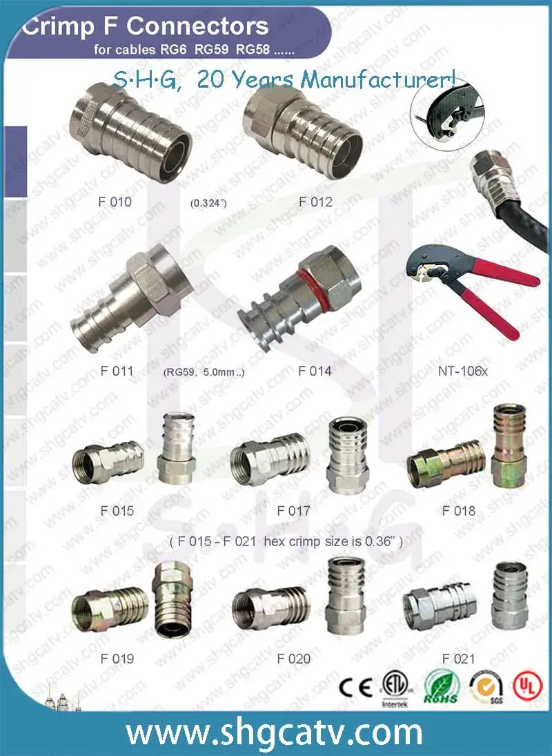Thiết bị chuyển đổi BNC sang RCA cho dây cáp đồng trục Rg59 RG6 hình ảnh 8-description