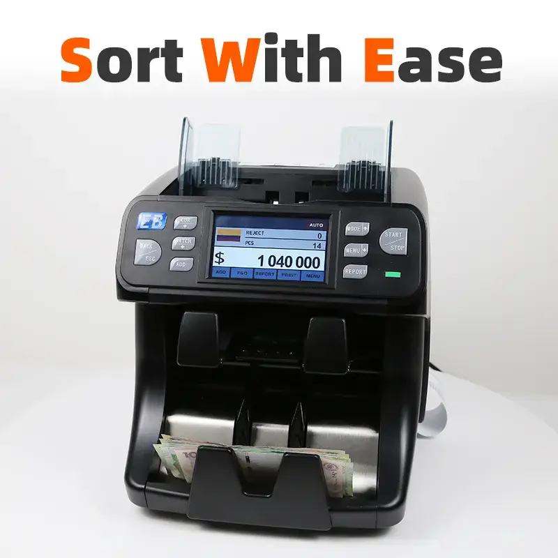 Bộ sắp xếp tiền tệ bỏ túi BS-2080B 1+1 với màn hình TFT kép CIS - Sản phẩm đề xuất từ nhà cung cấp uy tín