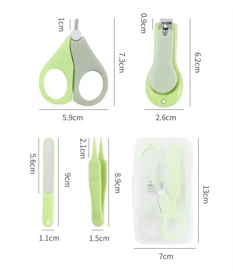 Bộ kit chăm sóc trẻ sơ sinh an toàn, dành cho bé, kềm cắt móng tay và các sản phẩm khác hình ảnh 12-description