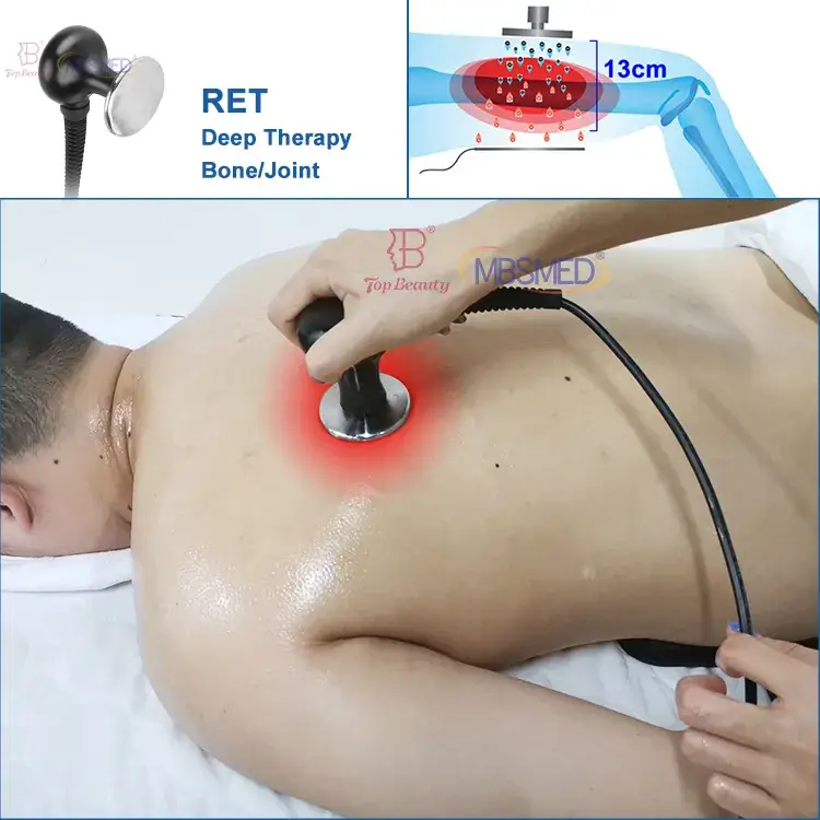 Máy trị liệu đau lưng bằng sóng radio Indiba Tecar - Thiết bị vật lý trị liệu đai nhiệt hình ảnh 14-description