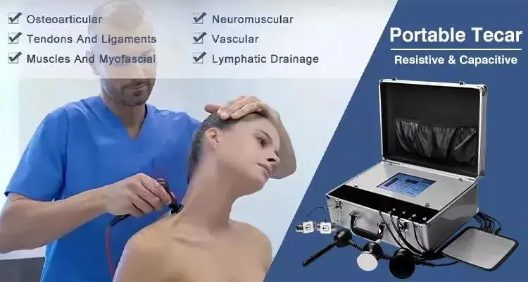 Máy trị liệu đau lưng bằng sóng radio Indiba Tecar - Thiết bị vật lý trị liệu đai nhiệt hình ảnh 12-description
