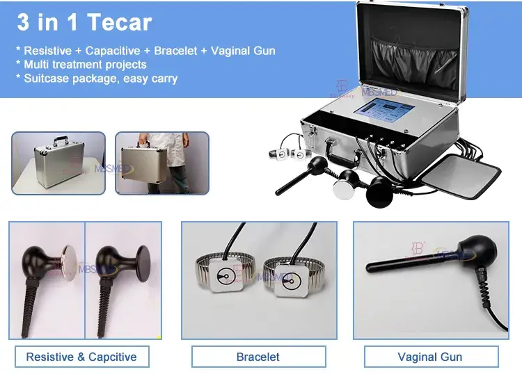 Máy trị liệu đau lưng bằng sóng radio Indiba Tecar - Thiết bị vật lý trị liệu đai nhiệt