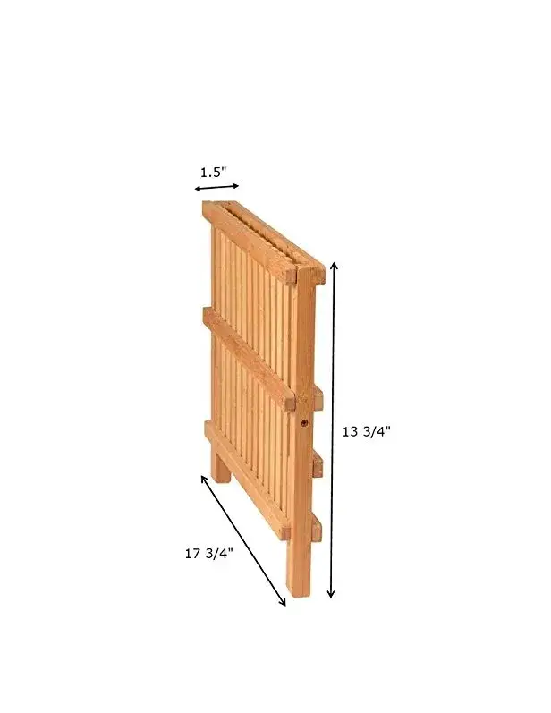 Giá để đĩa và bát từ tre gập lại, thích hợp cho không gian nhà hàng và quán cà phê hình ảnh 16-description