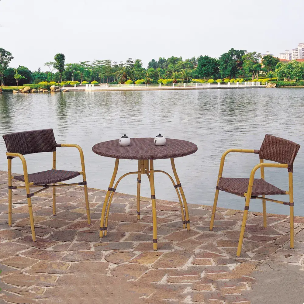 Vải mô phỏng tre ghế Paris cho không gian cổ điển của bàn ghế nhà hàng hình ảnh 6-description