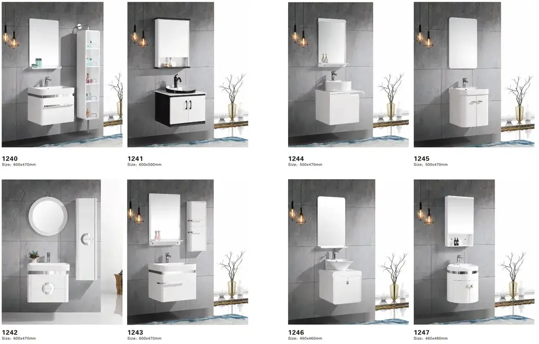 Tủ lavabo nhỏ gọn phòng tắm chậu rửa sứ hiện đại hình ảnh 17-description