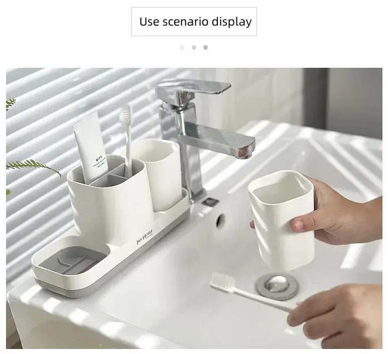 Kệ đựng đồ vệ sinh phòng tắm kết hợp hộp lưu trữ không cần khoan hình ảnh 16-description