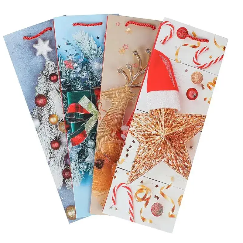 Bao bì giấy thân thiện với môi trường dành cho rượu sâm panh ngày lễ Giáng sinh từ nguyên liệu sinh học phân hủy