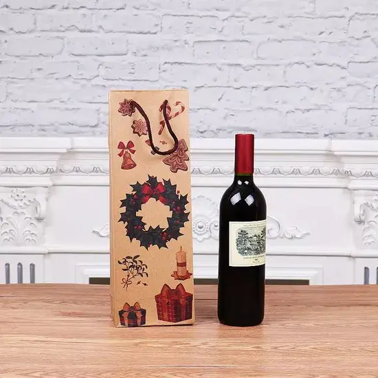 Bao bì giấy thân thiện với môi trường dành cho rượu sâm panh ngày lễ Giáng sinh từ nguyên liệu sinh học phân hủy
