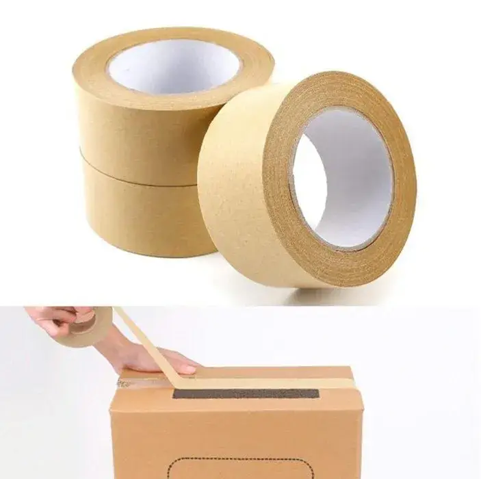 Băng dính giấy kraft chịu lực kích hoạt bằng nước, thân thiện môi trường