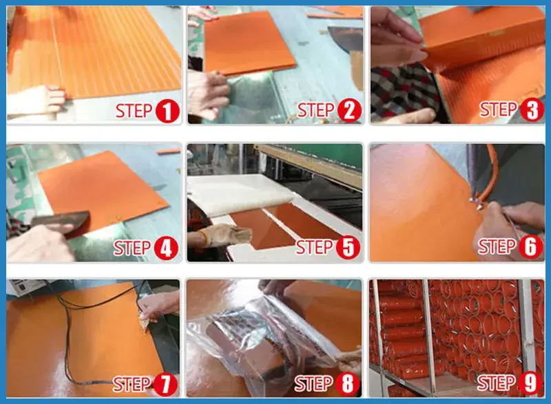 Tấm đệm nhiệt màu đen làm từ chất liệu cao su silicone hình ảnh 15-description