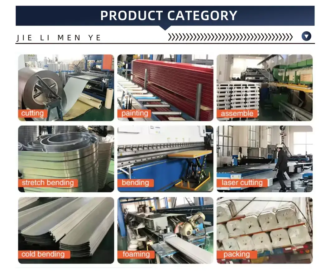 Cửa gara hiện đại cho biệt thự, chất liệu nhôm hợp kim, màu đen, kính mờ hình ảnh 16-description