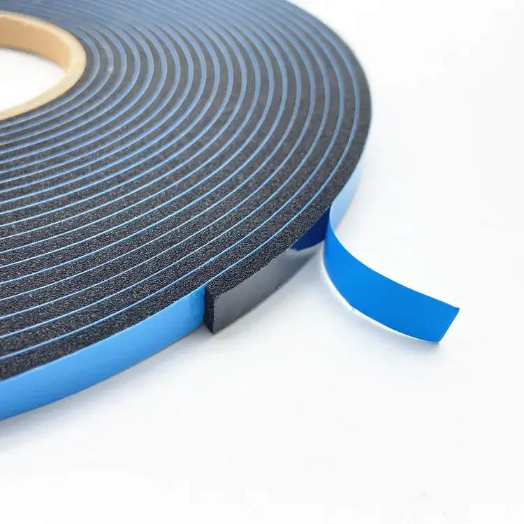 Băng dính foam PVC màu xanh hai mặt dùng để cố định rãnh cáp PVC