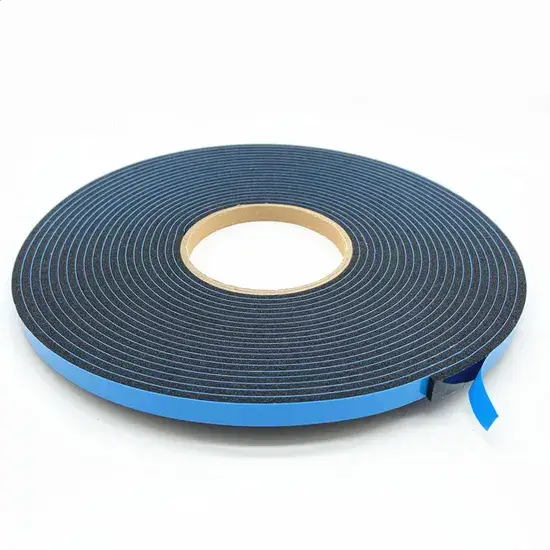 Băng dính foam PVC màu xanh hai mặt dùng để cố định rãnh cáp PVC hình ảnh 1-description