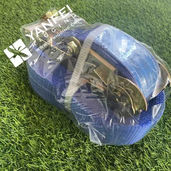 Dây đai lashing màu xanh sử dụng cho hàng hóa (Webbing MBS 7500kgs)