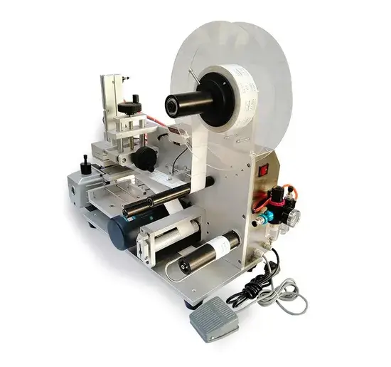 Máy dán nhãn chai tự động cho các loại chai tròn, phẳng, vuông hình ảnh 1-description