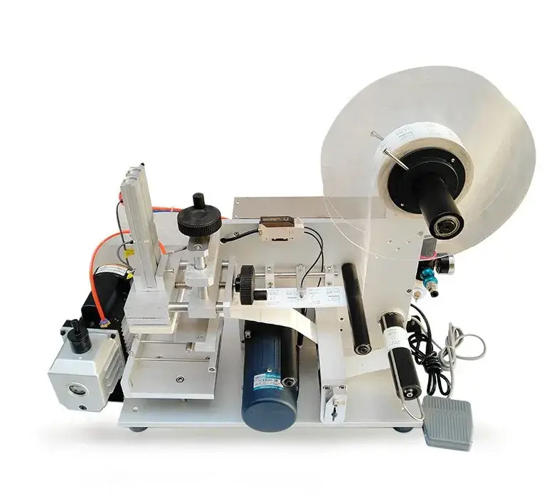 Máy dán nhãn chai tự động cho các loại chai tròn, phẳng, vuông hình ảnh 12-description