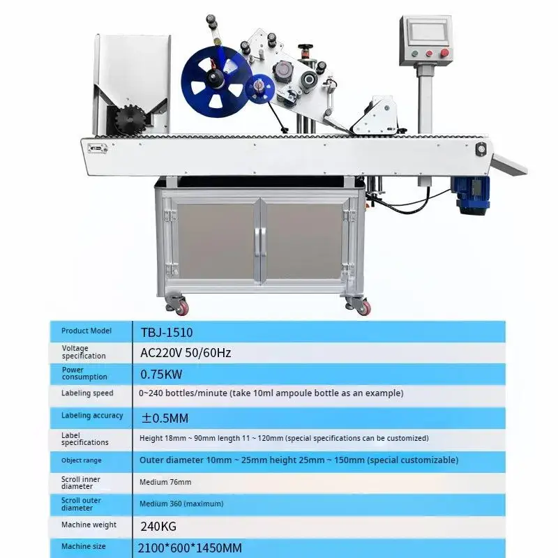 Máy dán nhãn chai nhỏ hiệu suất vượt trội cho sản phẩm đồ uống đóng chai hình ảnh 13-description