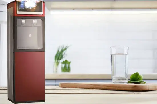 Máy đóng chai phân phối nước lạnh có tủ tiện lợi hình ảnh 1-description