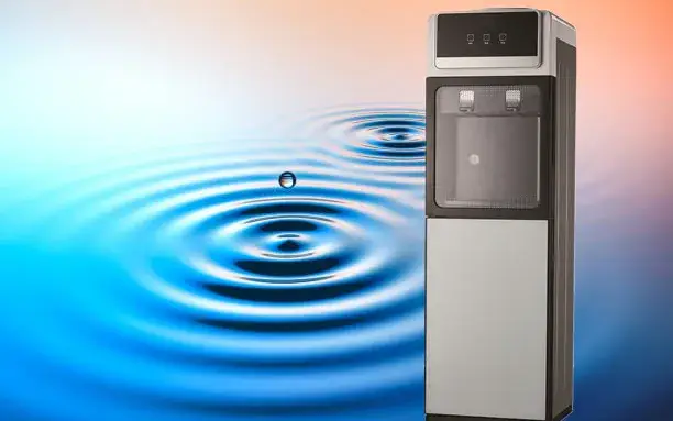 Máy đóng chai phân phối nước lạnh có tủ tiện lợi
