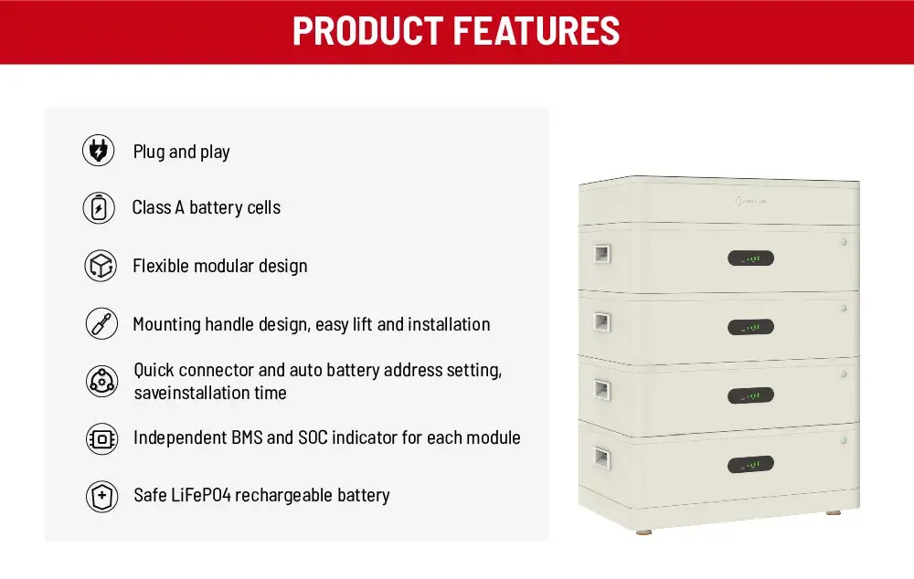 Pin Lithium 48V chất lượng cao cho hệ thống lưu trữ năng lượng mặt trời thông minh hình ảnh 13-description