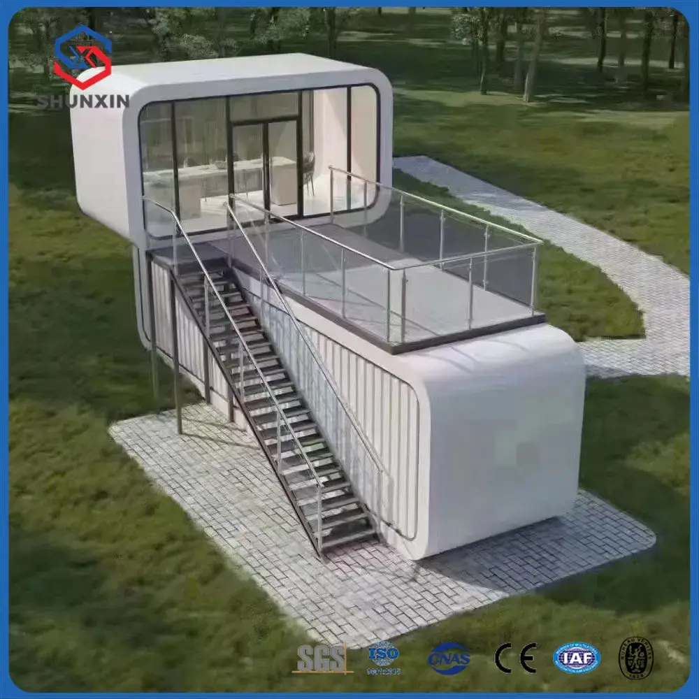 Biệt thự tiền chế 2 phòng ngủ chất lượng cao, hoàn toàn mới và tiện nghi