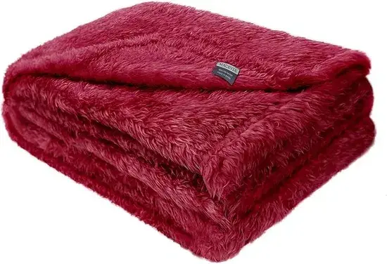 Chăn chó Brighthomey từ cotton hữu cơ chống gây dị ứng, tĩnh điện và lông, màu be hình ảnh 1-description