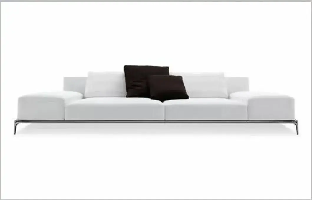 Sofa phòng khách gỗ và da nâu bọc lớp nhung cao cấp hình ảnh 19-description