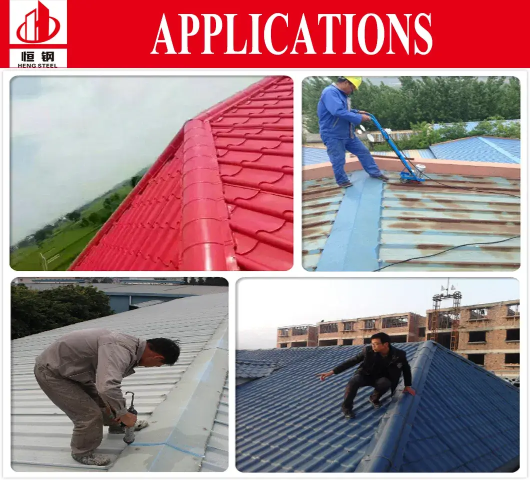 Ngói mái kim loại phủ sơn màu với vật liệu xây dựng thép sơn trước chất lượng hình ảnh 13-description