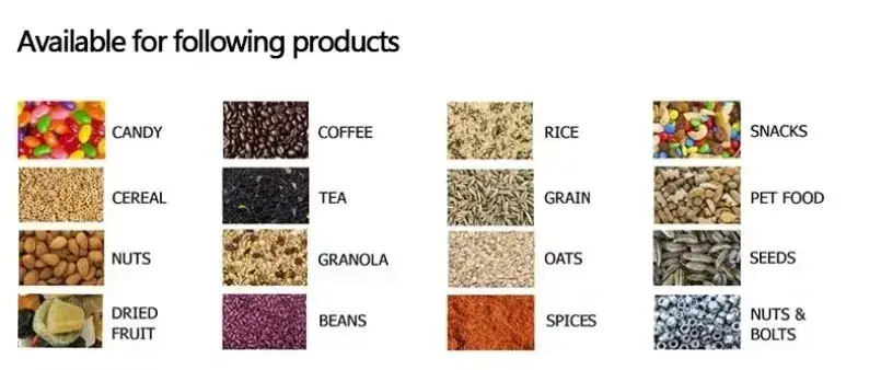 Máy phân phối thực phẩm số lượng lớn dành cho kẹo, gia vị và thực phẩm khô hình ảnh 12-description