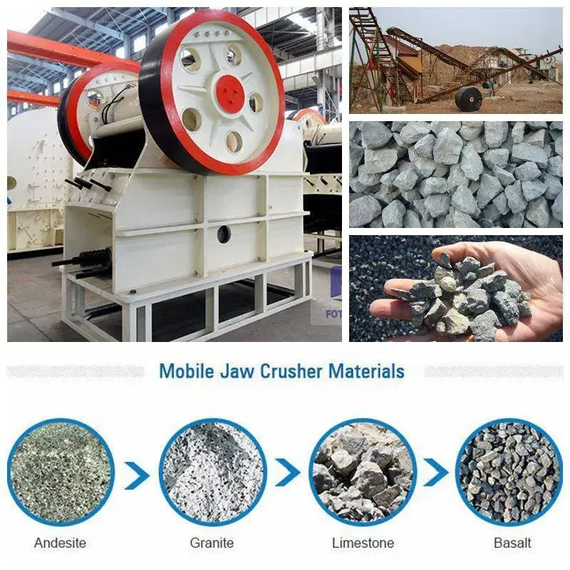 Máy nghiền hàm di động CE PE250*400 cho đá granite, đá vôi, sỏi - Chứng nhận chất lượng hình ảnh 14-description