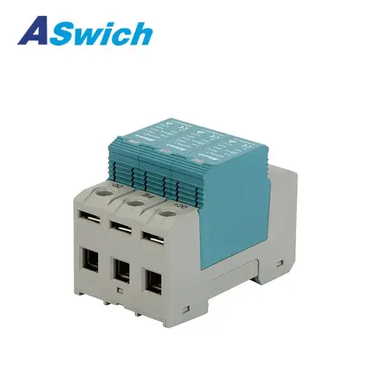 Thiết bị chống sét CE TUV DC lớp I+II Type1+2 600/1000/1200/1500V cho hệ thống 2/3 pha