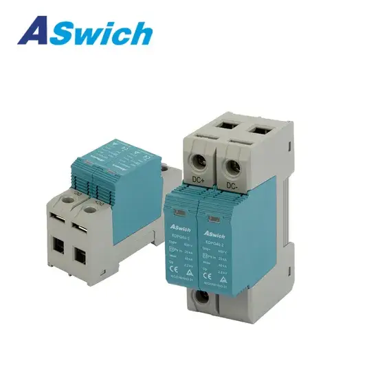 Thiết bị chống sét CE TUV DC lớp I+II Type1+2 600/1000/1200/1500V cho hệ thống 2/3 pha