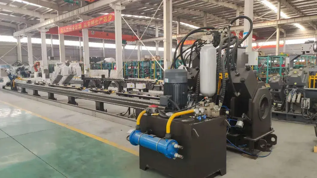 Dây chuyền cắt góc và đột dập máy cho lĩnh vực sản xuất tháp thép trong ngành công nghiệp hình ảnh 12-description